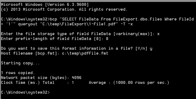 Generate FMT File