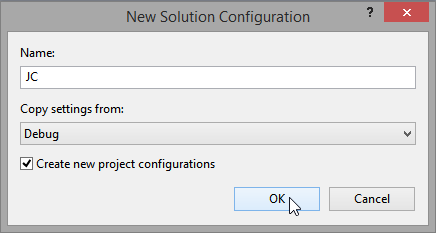 New Solution Configuration